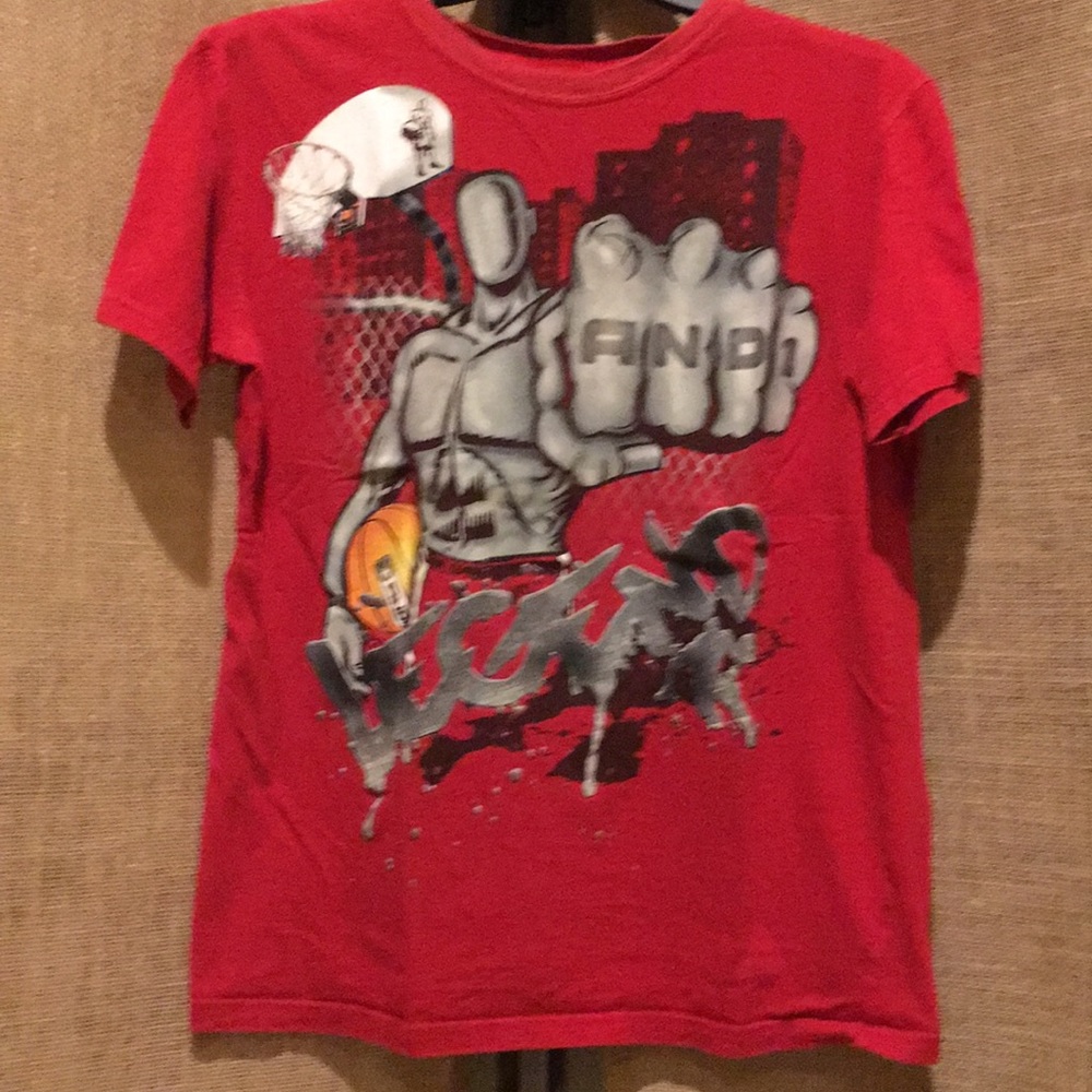AND1 Red Graphic Tee